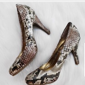 Steve madden snakeskin heels
